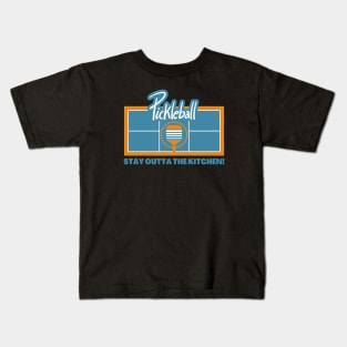 Pickleball - Stay Out of the Kitchen Kids T-Shirt